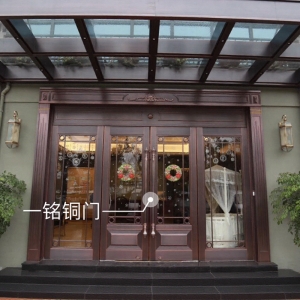 铜门四开玻璃门系列